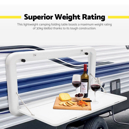 Caravan Accessories: Caravan Table Folding Picnic Camping Motorhome Outdoor Tables Locked 800x450mm