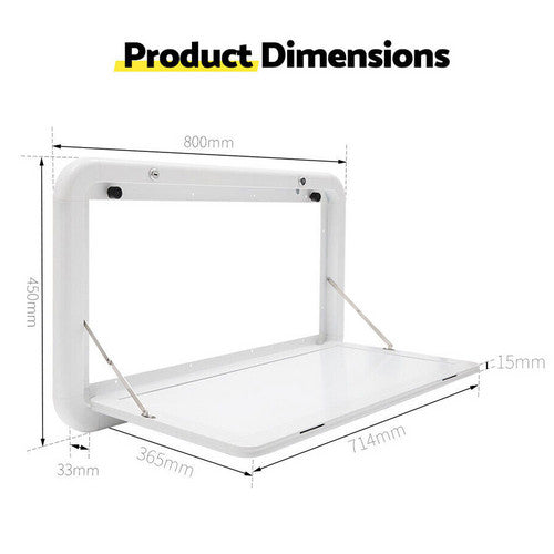 Caravan Accessories: Caravan Table Folding Picnic Camping Motorhome Outdoor Tables Locked 800x450mm