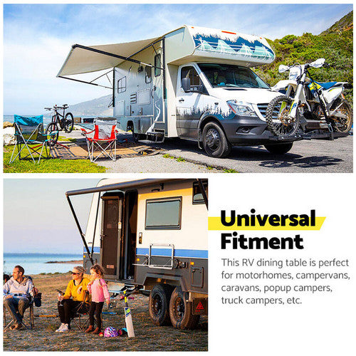 Caravan Accessories: Caravan Table Folding Picnic Camping Motorhome Outdoor Tables Locked 800x450mm