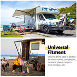 Caravan Accessories: Caravan Table Folding Picnic Camping Motorhome Outdoor Tables Locked 800x450mm