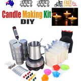 Candle Accessories: DIY Candle Making Kit 1KG Wax Bean Electric Wax Melter Pouring Pot Thermometer