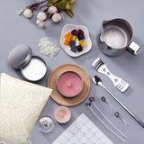 Candle Accessories: DIY Candle Making Kit 1KG Wax Bean Electric Wax Melter Pouring Pot Thermometer