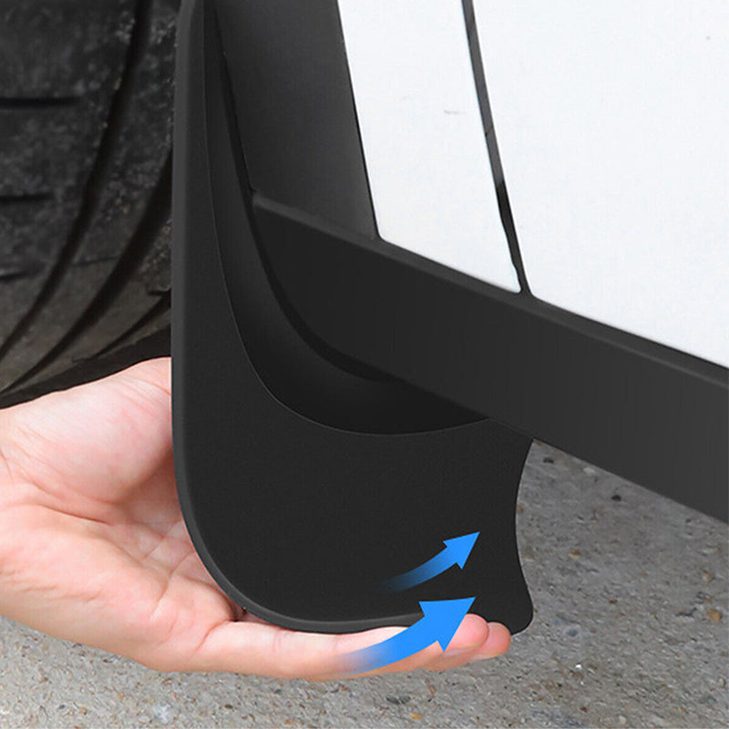 Camping Appliances: 4Pcs Mud Flaps Splash Guards Fender For Tesla Model 3 Front Rear TPE Mudguard