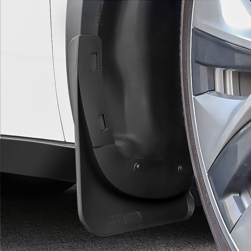 Camping Appliances: 4Pcs Mud Flaps Splash Guards Fender For Tesla Model 3 Front Rear TPE Mudguard