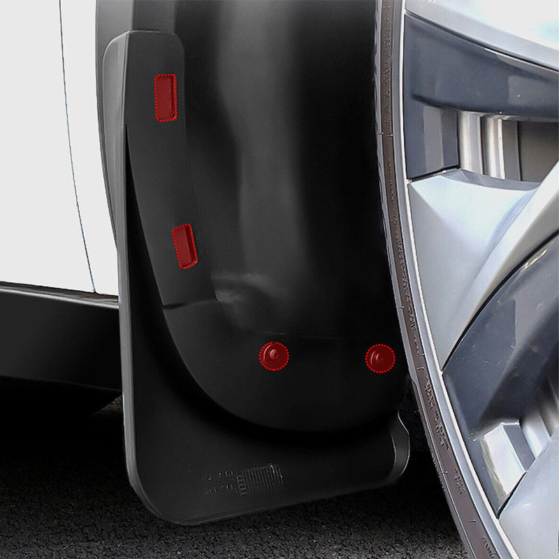 Camping Appliances: 4Pcs Mud Flaps Splash Guards Fender For Tesla Model 3 Front Rear TPE Mudguard