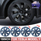 Automotive Decor: Tesla Y wheel cap 4 gray and model Y front and rear PP TPE fender 4