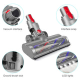 Kitchen Appliance Accessories: Turbo Brush Roller Head Electric Floor Carpet Head LED For Dyson V7 V8 V10 V11 V15