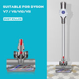 Kitchen Appliance Accessories: Turbo Brush Roller Head Electric Floor Carpet Head LED For Dyson V7 V8 V10 V11 V15