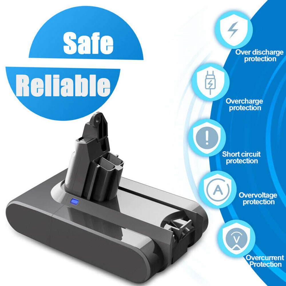 Vacuum Cleaner Accessories: 9900MAH For Dyson V6 Battery SV03 SV04 SV09 DC58 DC59 DC61 DC62 DC74 v6 Animal