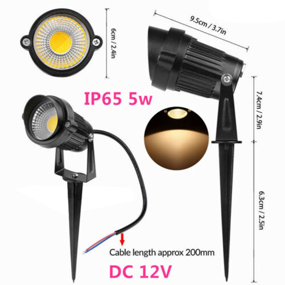 In-Ground Lights: 10X LED Spotlights Landscape Warm light Lamp Waterproof Outdoor Garden Yard 12V
