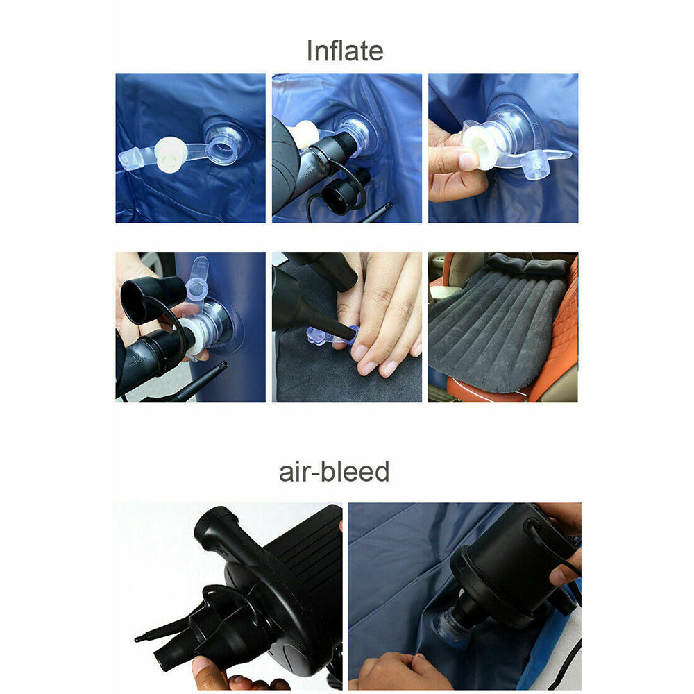 Automotive Decor: Inflatable Car Back Seat Mattress Portable Camping Travel Air Bed