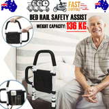 Mobility & Accessibility: Bed Rail Safety Assist Rail for Elderly Adults with Storage Pocket &Fixing Strap