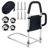 Mobility & Accessibility: Bed Rail Safety Assist Rail for Elderly Adults with Storage Pocket &Fixing Strap