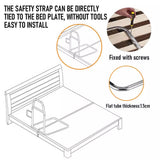 Mobility & Accessibility: Bed Rail Safety Assist Rail for Elderly Adults with Storage Pocket &Fixing Strap