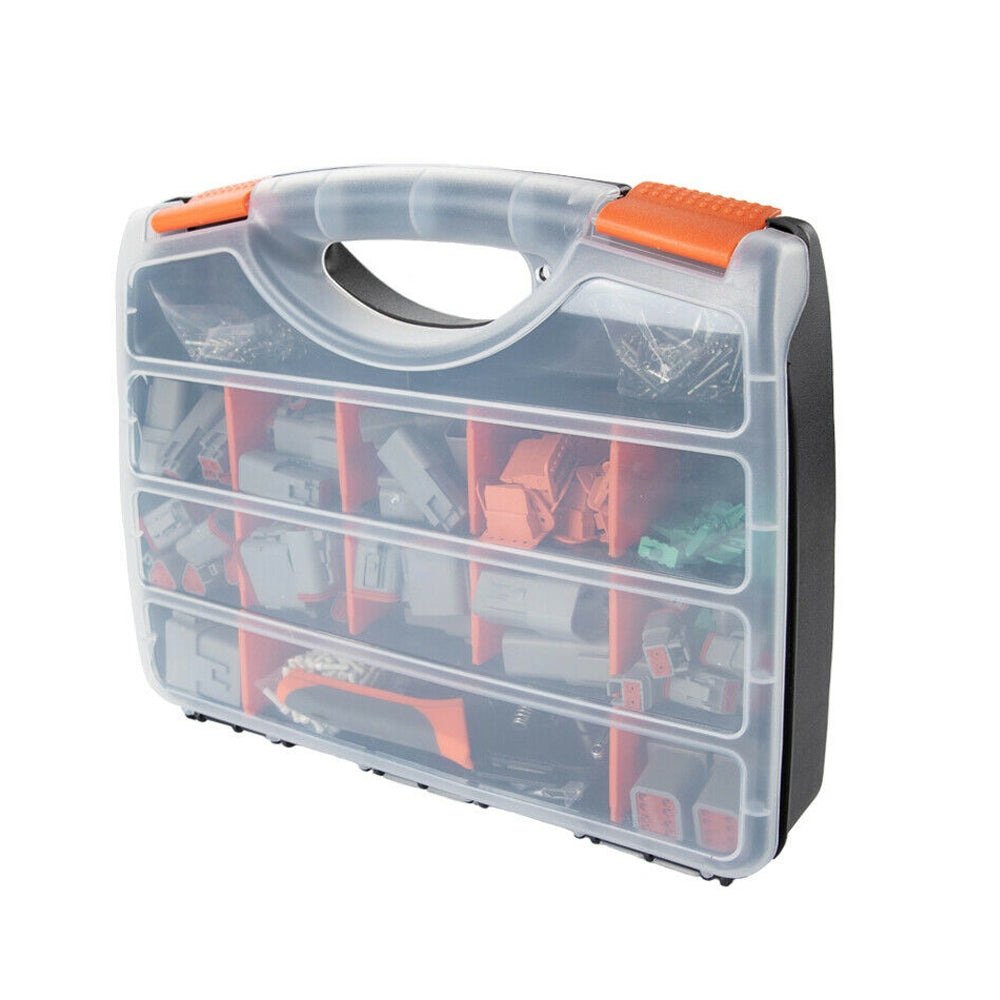 Automotive Repair & Speciality Tools: 600PCS Deutsch DT Connector Plug Kit With Genuine Deutsch Crimp Tool Auto Marine