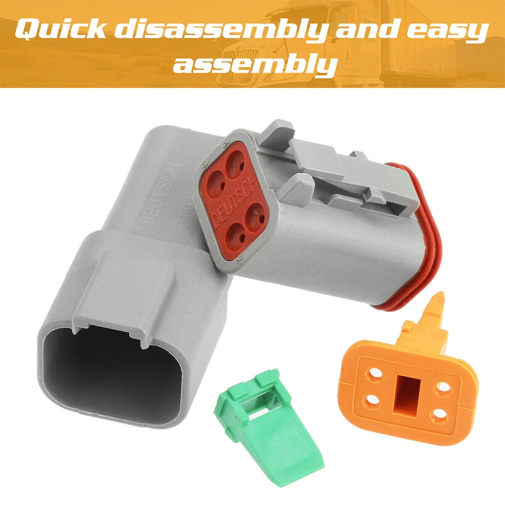 Automotive Repair & Speciality Tools: 600PCS Deutsch DT Connector Plug Kit With Genuine Deutsch Crimp Tool Auto Marine