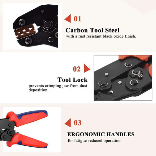 Hand Tools: Assorted Waterproof Insulated Electrical Wiring Connectors Crimp Terminals Plier