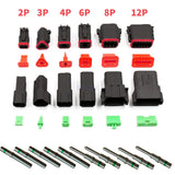 Automotive Repair & Speciality Tools: BLACK??1700X Deutsch DT Connector Kit Genuine Deutsch Crimp Tool Auto Marine