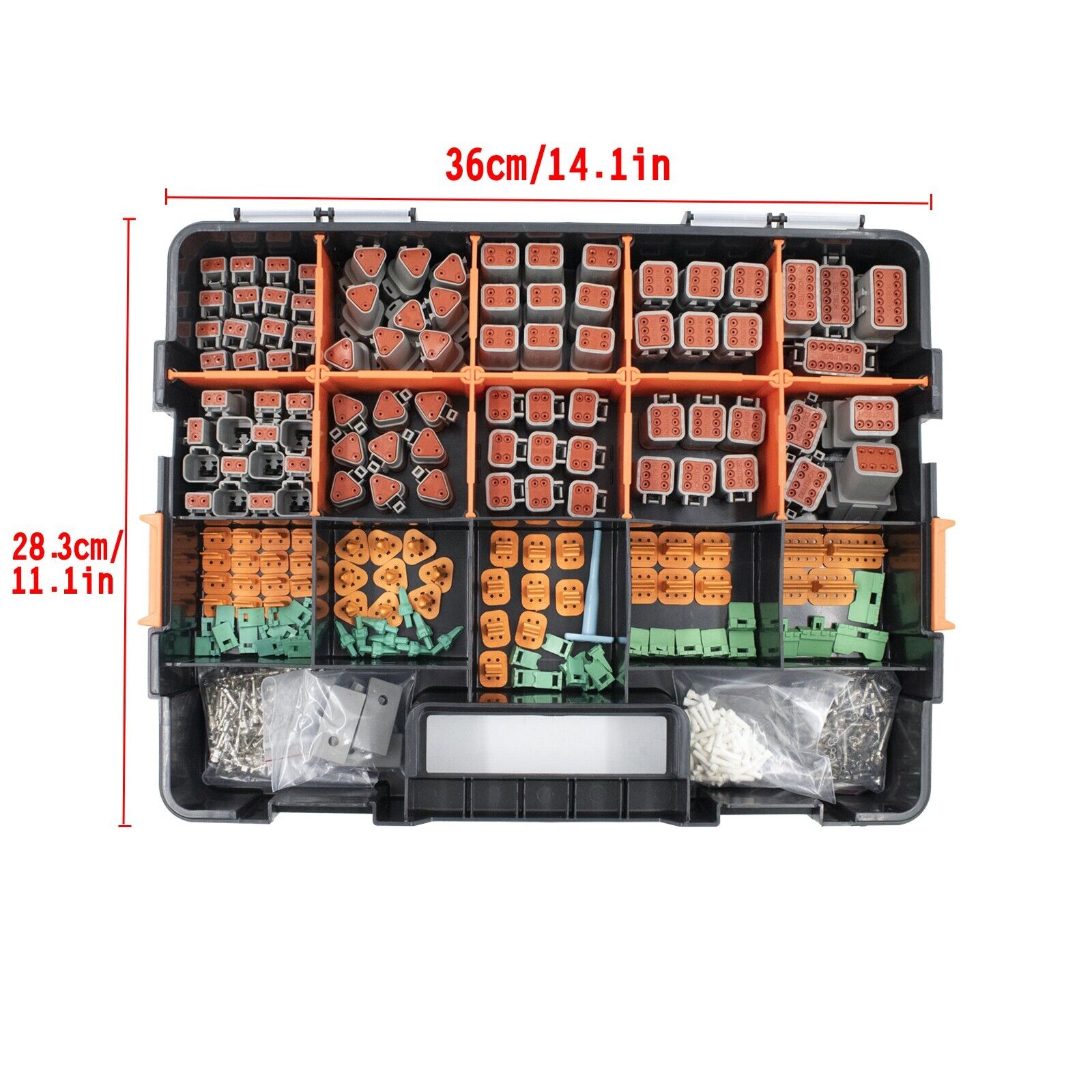 Automotive Repair & Speciality Tools: AU 1000 PCS Deutsch DT Connector Kit 14-16AWG Stamped Contacts 1100PCS UPGRADE