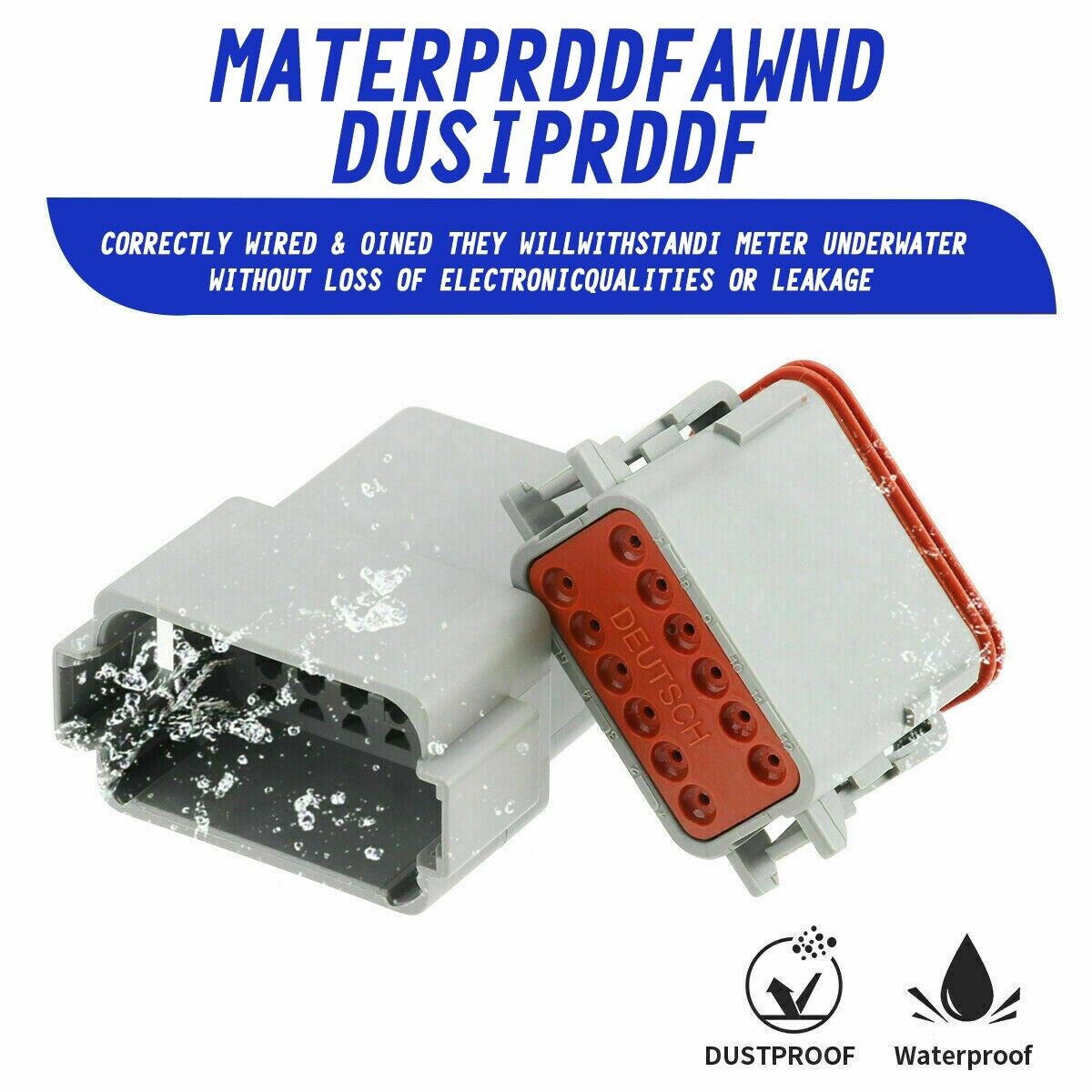 Automotive Repair & Speciality Tools: AU 1000 PCS Deutsch DT Connector Kit 14-16AWG Stamped Contacts 1100PCS UPGRADE
