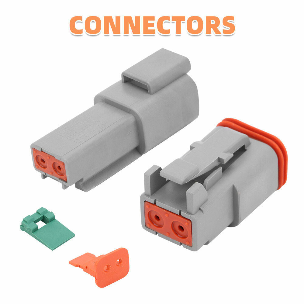 Automotive Repair & Speciality Tools: 117PCS Deutsch Kit DT 2 Way Series Connector Plug Waterproof Auto Marine DT 2Pin
