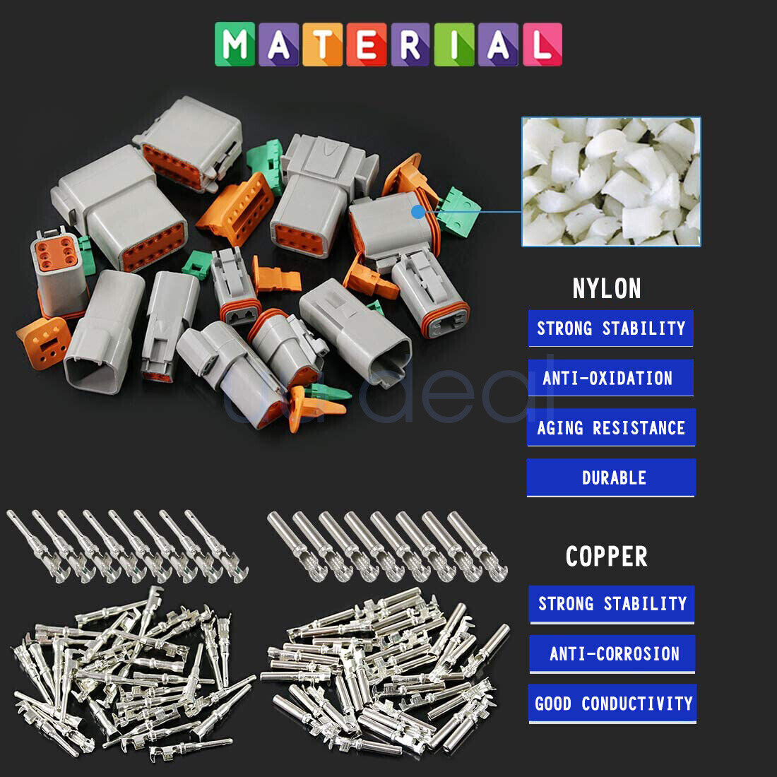 Automotive Repair & Speciality Tools: 1700PCS Deutsch DT Connector DEUTSCH DT CONNECTOR PLUG KIT AU STOCK Connector
