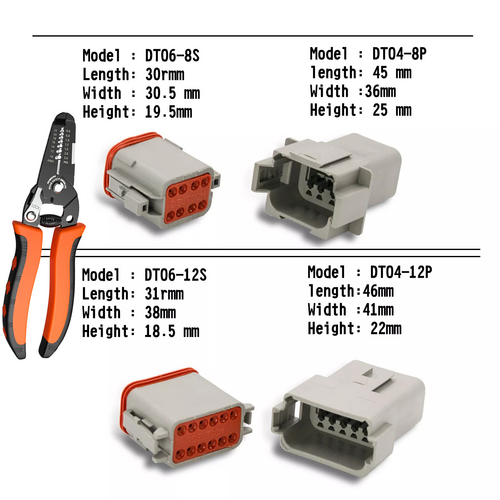 Automotive Repair & Speciality Tools: 1700PCS Deutsch DT Connector DEUTSCH DT CONNECTOR PLUG KIT AU STOCK Connector