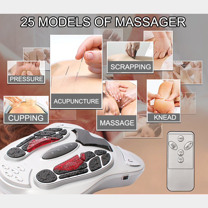 Massagers: Electromagnetic Foot Massager Wave Pulse Massage Machine