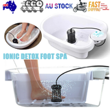Foot Care: Ion Ionic Detox Foot Bath Spa Machine Tub Array Cell Cleanse for Health Tool Set