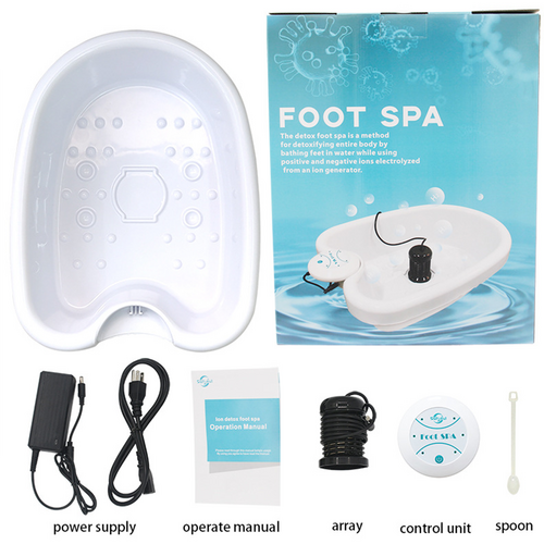 Foot Care: Ion Ionic Detox Foot Bath Spa Machine Tub Array Cell Cleanse for Health Tool Set