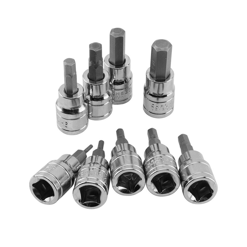 Dog Training Aids: 9pcs Allen Key Sockets Hex Bit Socket Set 3/8" Drive Drill Metric Tools 2-10mm