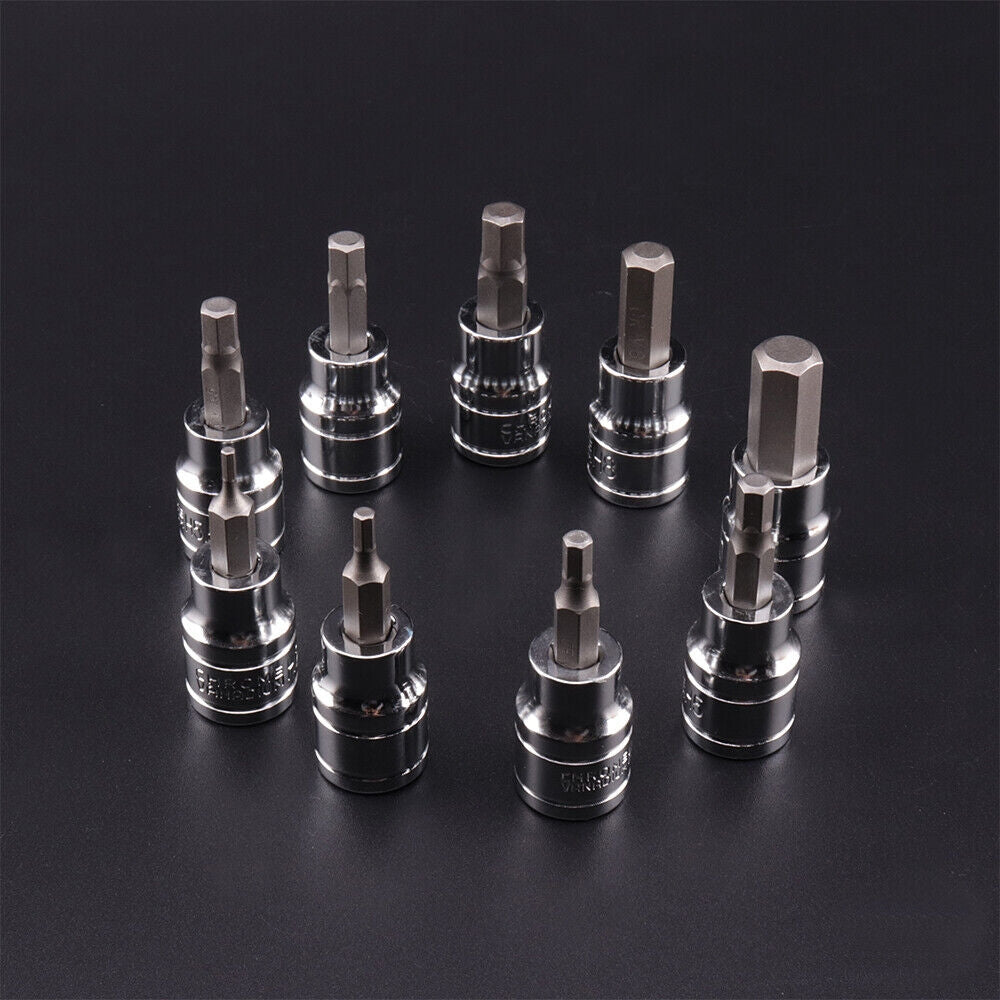 Dog Training Aids: 9pcs Allen Key Sockets Hex Bit Socket Set 3/8" Drive Drill Metric Tools 2-10mm