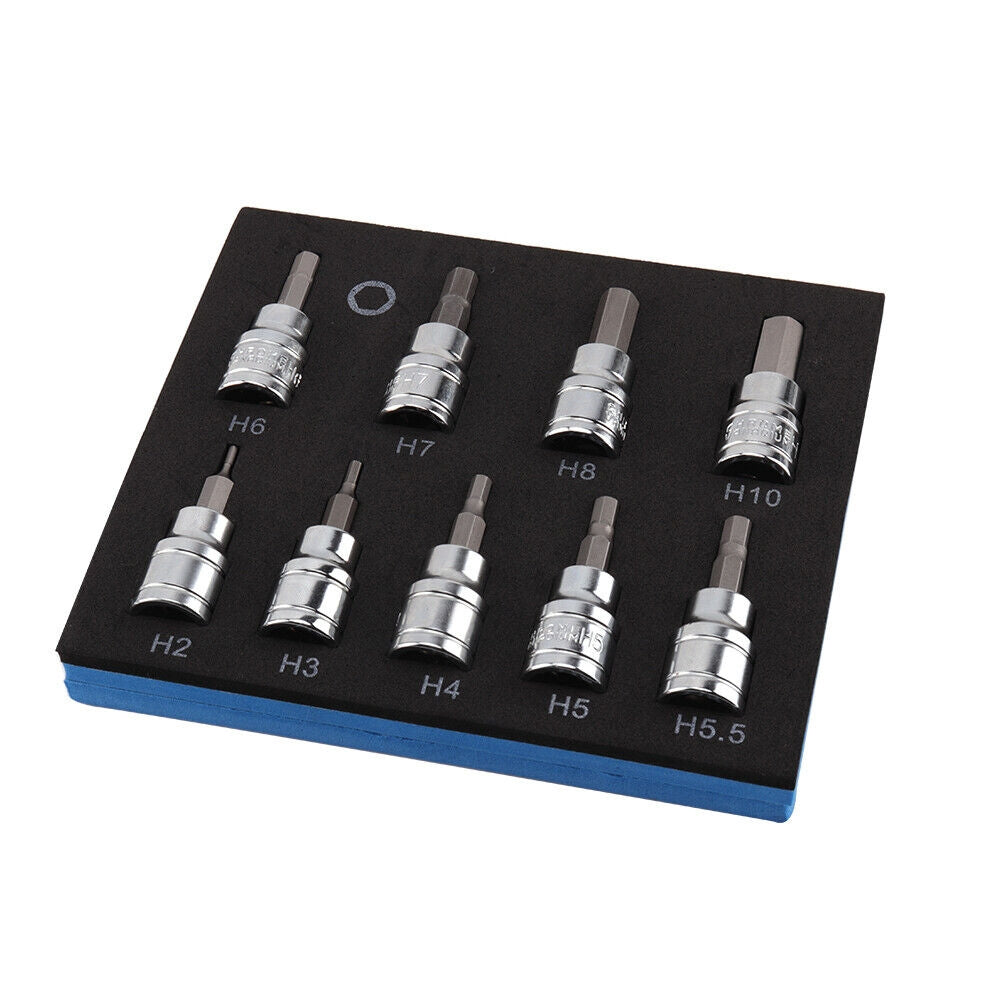 Dog Training Aids: 9pcs Allen Key Sockets Hex Bit Socket Set 3/8" Drive Drill Metric Tools 2-10mm