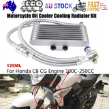 Automotive Parts: New 125ml Motorcycle Oil Cooler Cooling Radiator Kit For Honda CB CG 100CC-250CC