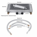 Automotive Parts: New 125ml Motorcycle Oil Cooler Cooling Radiator Kit For Honda CB CG 100CC-250CC