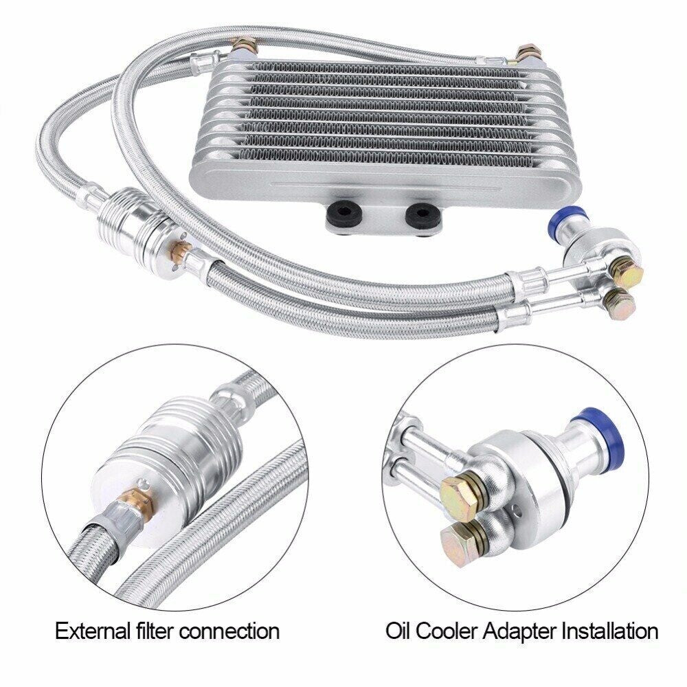 Automotive Parts: New 125ml Motorcycle Oil Cooler Cooling Radiator Kit For Honda CB CG 100CC-250CC