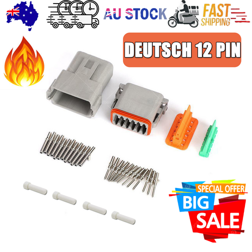 Automotive Repair & Speciality Tools: Deutsch DT 12-Way 12 Pin Electrical Connector Waterproof Plug Kit