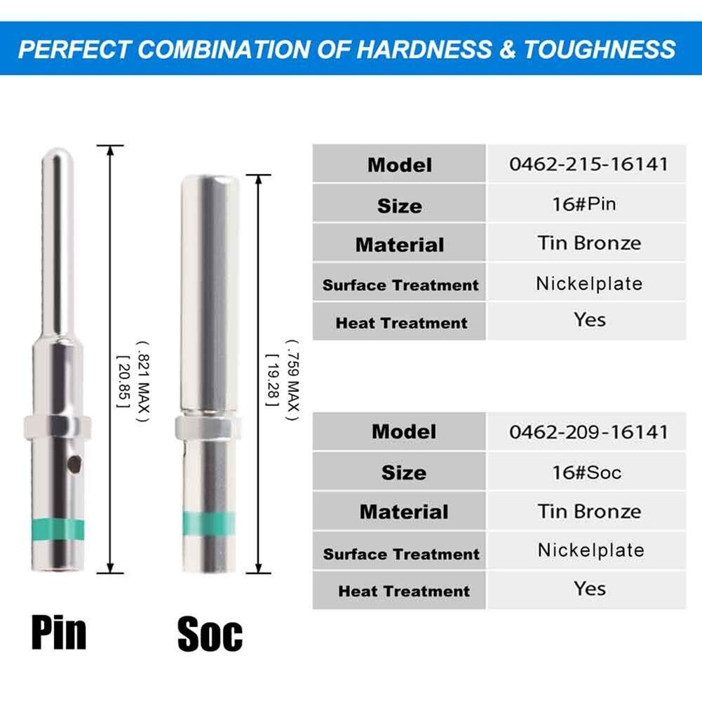 Automotive Parts: Deutsch DT Series solid pin Connector Male&Female 0462-209-16141 0460-215-16141