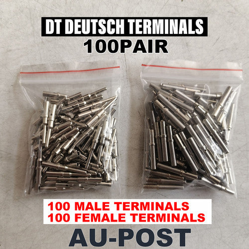 Automotive Repair & Speciality Tools: 100 Pairs Deutsch Solid Terminal No.16 Contact Pins Male Female Connector Plug