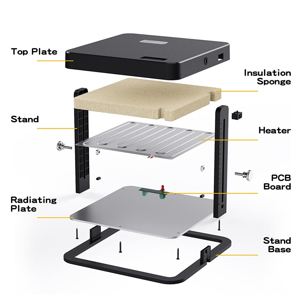 Small Animal Habitats & Cages: 13W Chick Brooder Heating Plate 27x27cm Chicken Coop Heater Duck Poultry Warmer