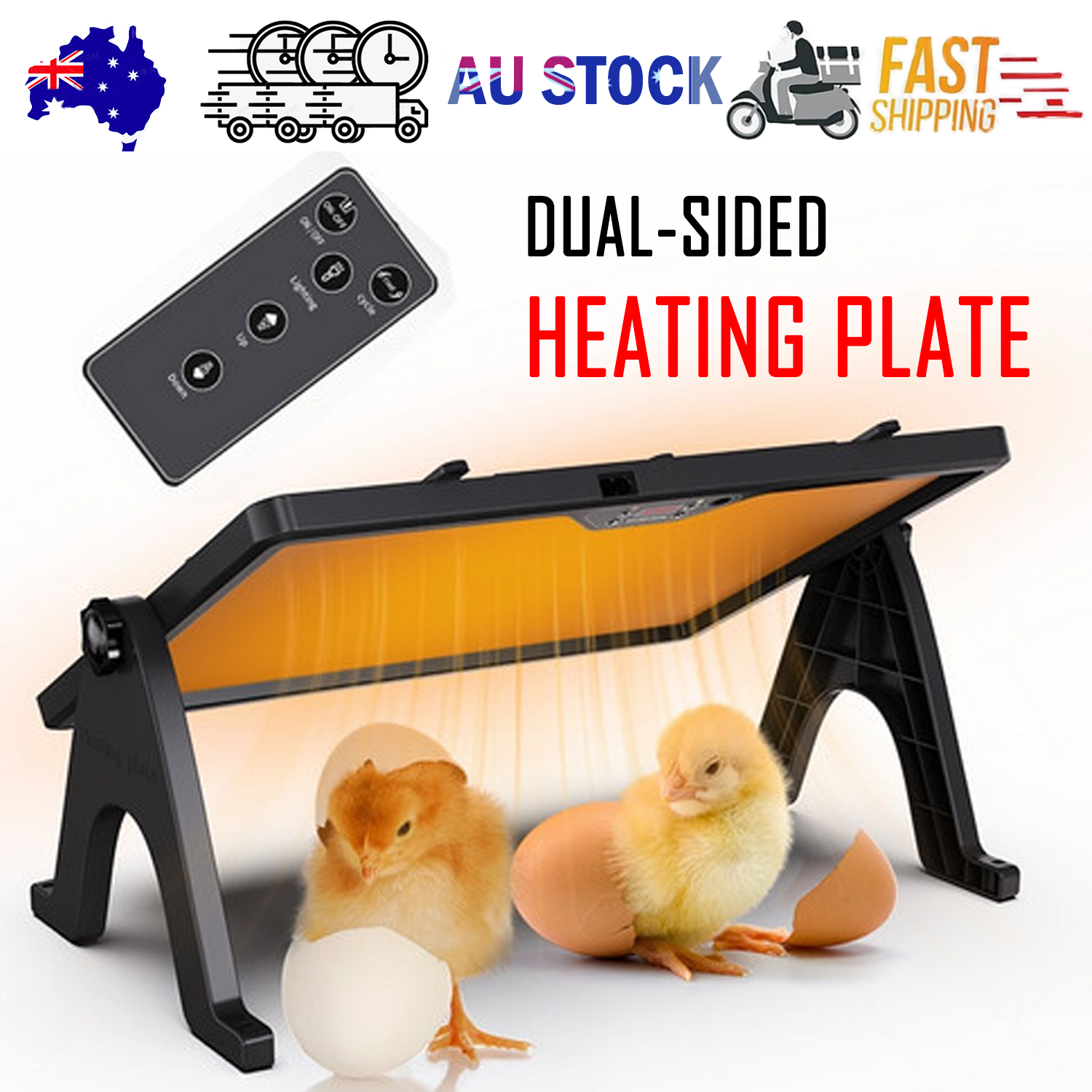 Pet Cleaning Supplies: Chick Brooder Heating Plate Chicken Coop Heater Dual-Sided Duck Poultry Brooder
