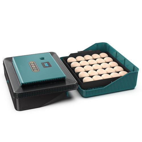 Small Animal Habitats & Cages: Digital Led Fully Automatic 25 Egg Incubator Hatch Turning Chicken Eggs Poultry