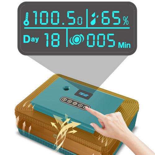 Small Animal Habitats & Cages: Digital Led Fully Automatic 25 Egg Incubator Hatch Turning Chicken Eggs Poultry