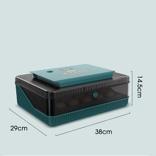 Small Animal Habitats & Cages: Digital Led Fully Automatic 25 Egg Incubator Hatch Turning Chicken Eggs Poultry