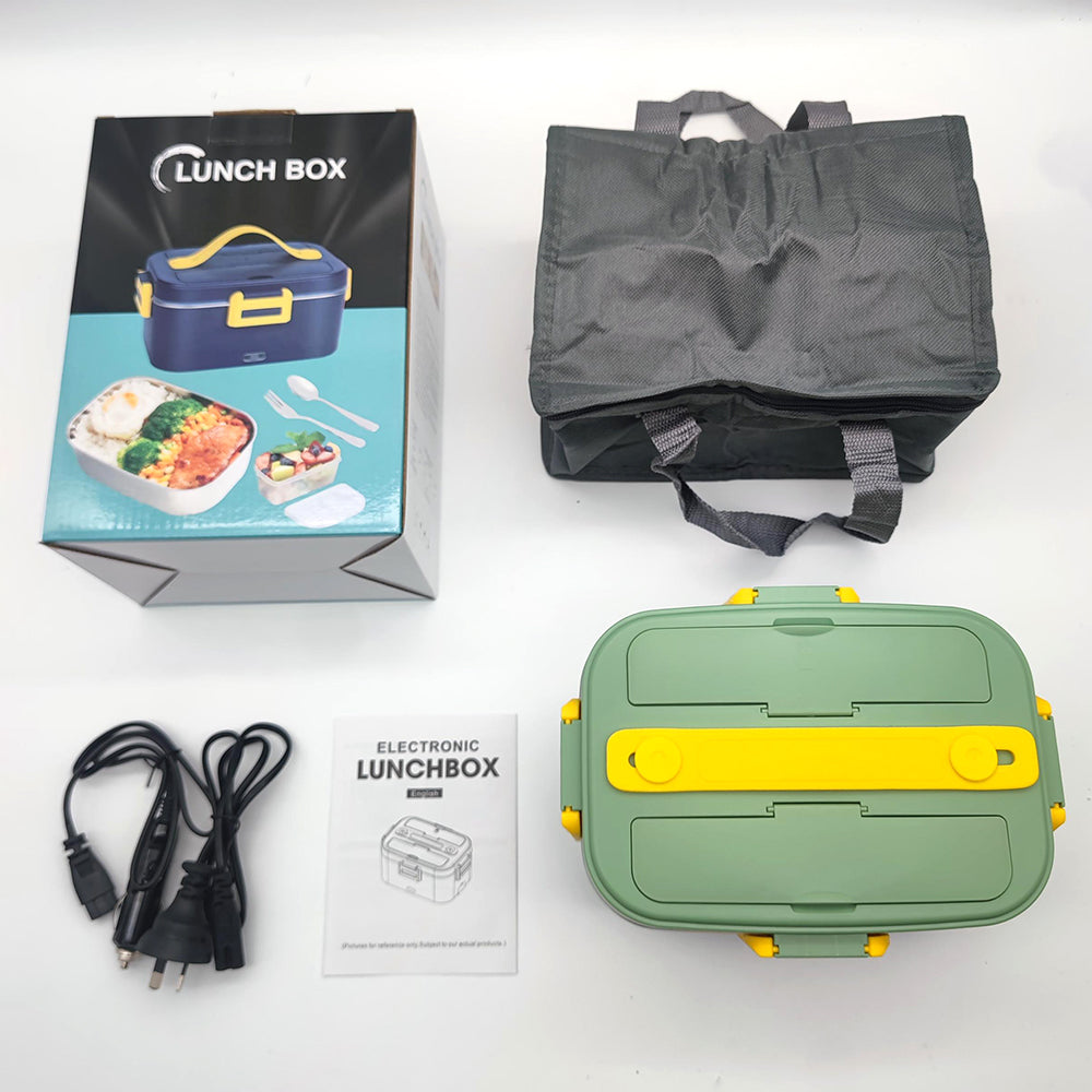 Food Warmers & Chafing Dishes: 75W Electric Lunch Box Food Warmer Heater 1.8L Portable Leak Proof Car Home AU