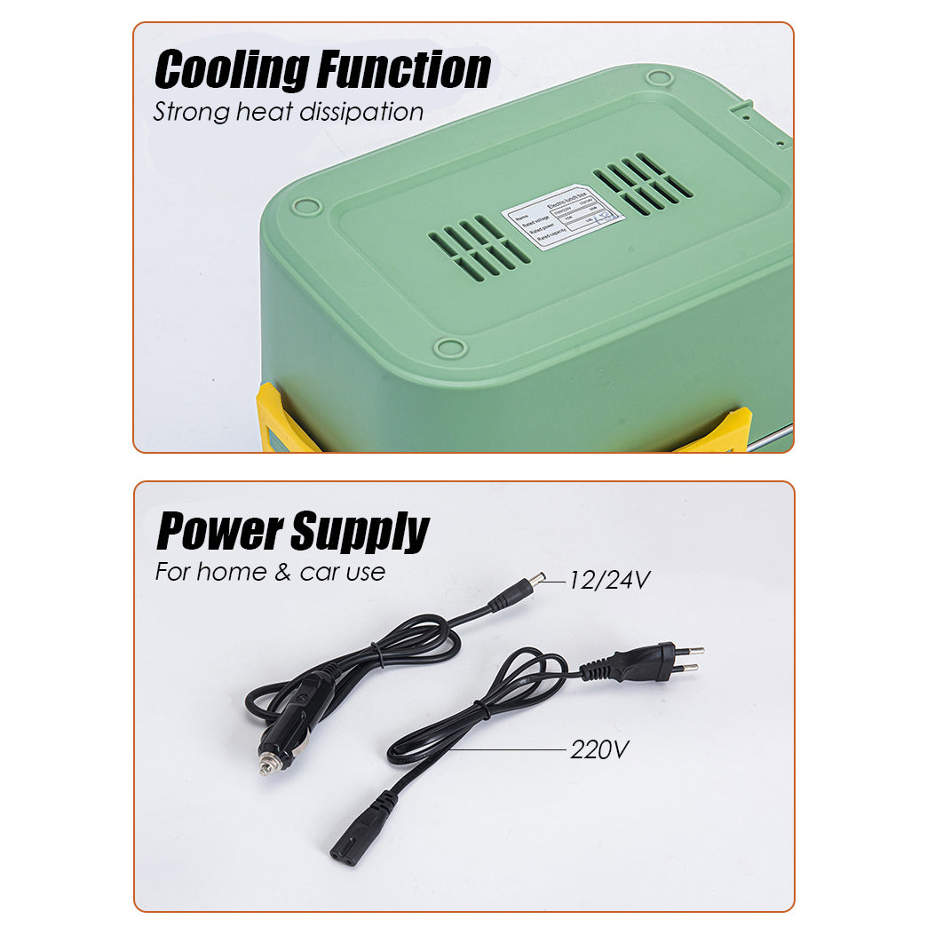 Food Warmers & Chafing Dishes: 75W Electric Lunch Box Food Warmer Heater 1.8L Portable Leak Proof Car Home AU