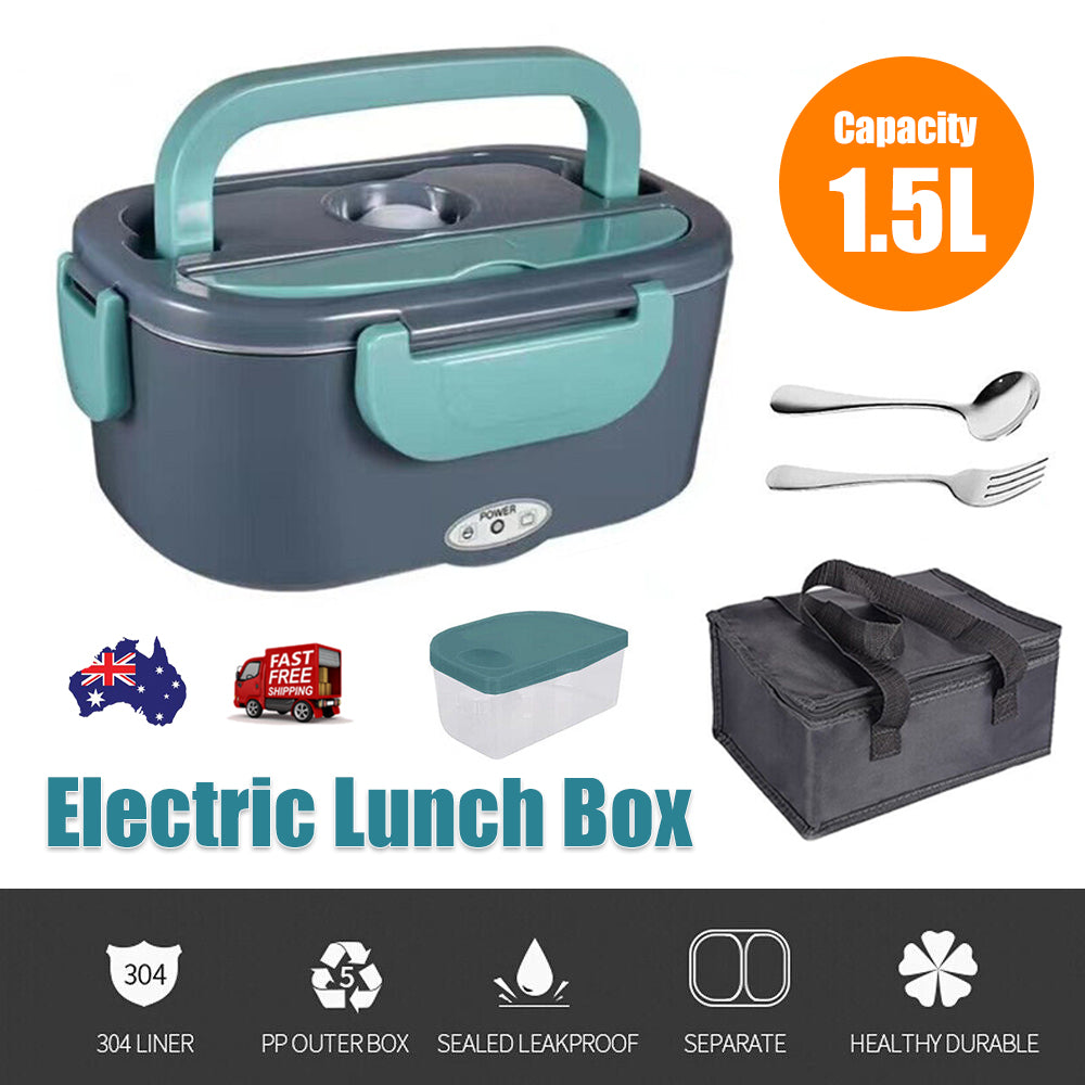Food Warmers & Chafing Dishes: Electric Lunch Box Food Warmer Portable Leakproof Food Heater Car Home Picnic