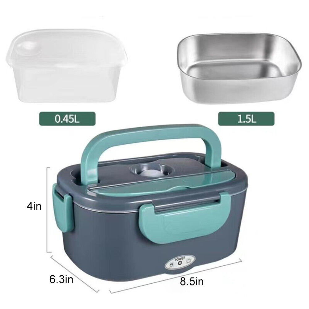 Food Warmers & Chafing Dishes: Electric Lunch Box Food Warmer Portable Leakproof Food Heater Car Home Picnic