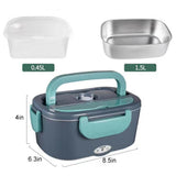 Food Warmers & Chafing Dishes: Electric Lunch Box Food Warmer Portable Leakproof Food Heater Car Home Picnic