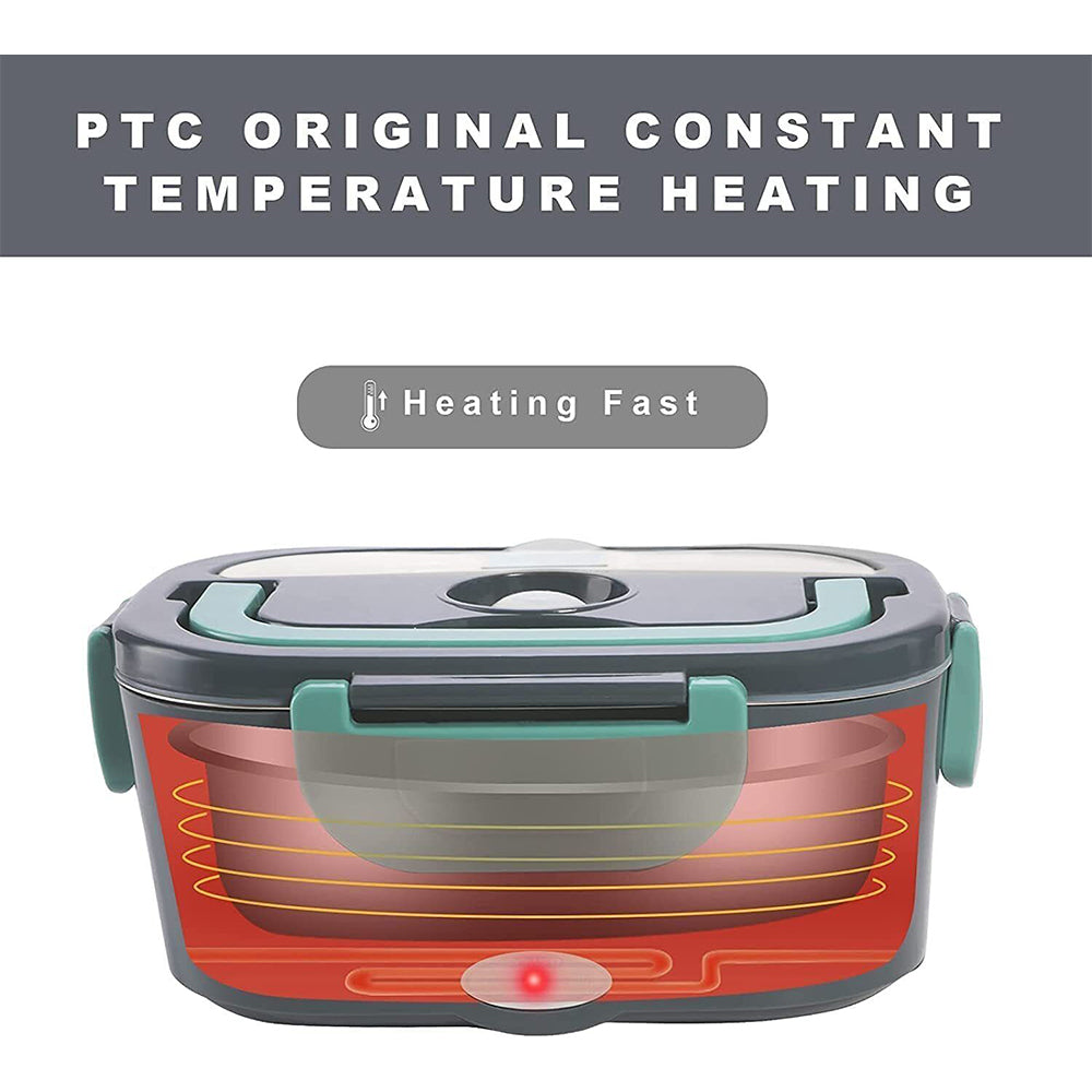 Food Warmers & Chafing Dishes: Electric Lunch Box Food Warmer Portable Leakproof Food Heater Car Home Picnic